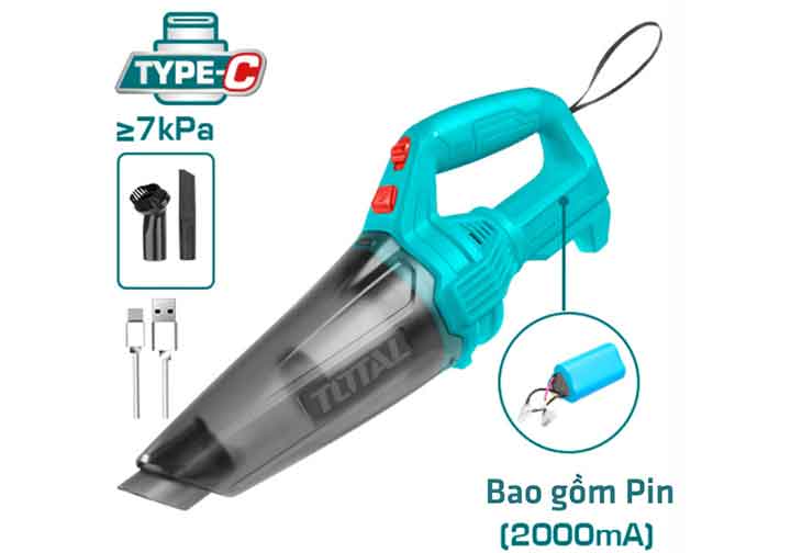 11V Máy hút bụi dùng pin (pin liền) Total TVLI2026 11V Máy hút bụi dùng pin (pin liền) Total TVLI2026