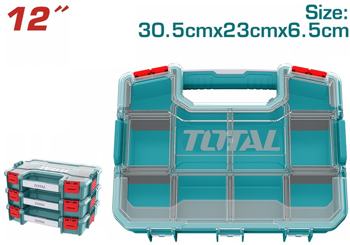 12" Hộp nhựa nhiều ngăn đựng linh kiện Total TPBX1121