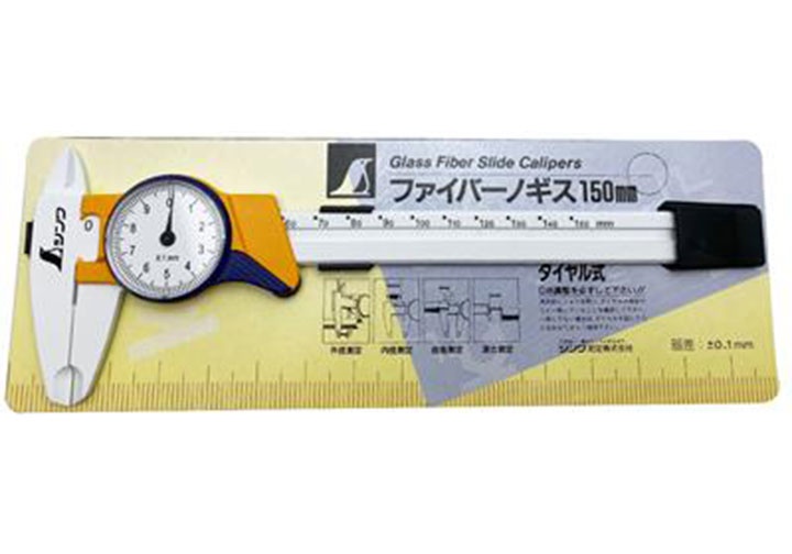 150mm Thước cặp đồng hồ thân nhựa Shinwa 19932