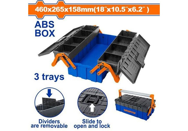 18" Thùng đựng đồ nghề 3 ngăn Wadfow WTB4303