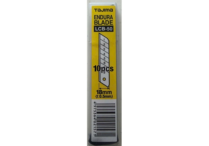 18mm Bộ lưỡi dao rọc 10 chi tiết Tajima LCB-50