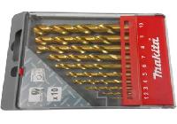 bỏ mẫu - 1-10mm Bộ mũi khoan sắt 10 chi tiết Makita D-43561 - đổi qua D-72849