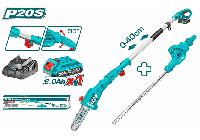 20V Bộ máy cưa cành và máy cắt tỉa hàng rào Total TPTS201681
