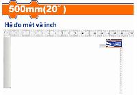 500mm Thước ke vuông Wadfow WSR2950