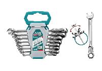 8-19mm Bộ cờ lê vòng miệng tự động lắc léo 8 chi tiết Total THT102RK586