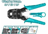8" Kìm bấm cos, dây mạng viễn thông Total TMPC4468P