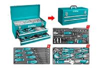 Bộ đồ nghề đựng trong hộp sắt 59 chi tiết Total THPTCS70971