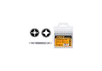 PH2,PZ2x65mm Bộ mũi vít bake 2 đầu 10 cái INGCO SDB21HZ133