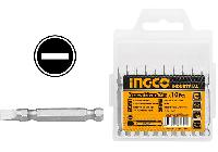 SL6x50mm Bộ mũi vít dẹp 10 mũi INGCO SDB11SL423