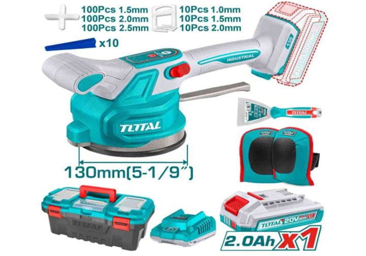 20V Máy rung ốp lát gạch dùng pin Total TTVLI20018