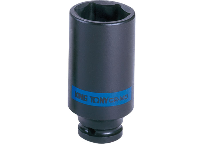 25mm Đầu tuýp đen 6 góc 1/2" dài 80mm Kingtony 443525M