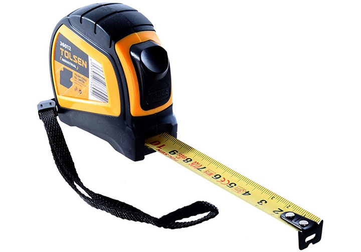 3m Thước cuộn thép (bảng rộng 16mm chỉ hệ mét) Tolsen 36012