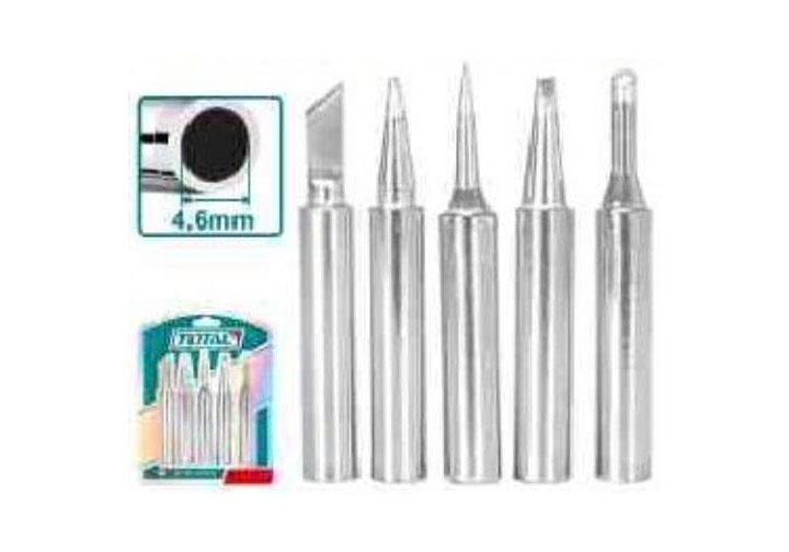 4.6mm Bộ đầu mỏ hàn 5 chi tiết (dùng cho TET01608 - TET01610 - TET360732) Total TET065461
