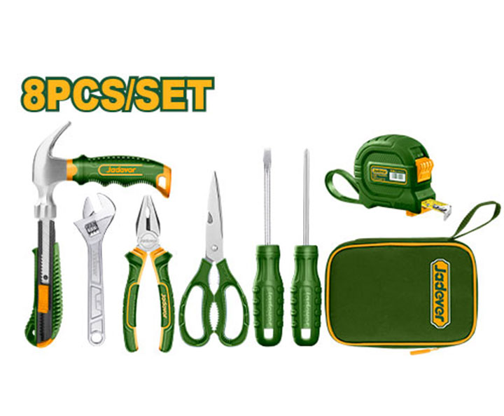 Bộ đồ nghề cầm tay 8 chi tiết Jadever JDHS1M08 Bộ đồ nghề cầm tay 8 chi tiết Jadever JDHS1M08