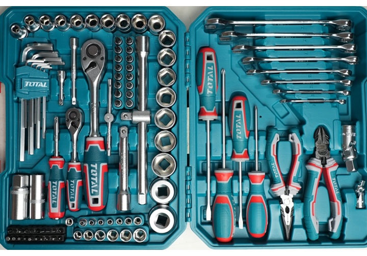 Bộ đồ nghề sửa chữa cơ khí 105 chi tiết Total THKTHP61057
