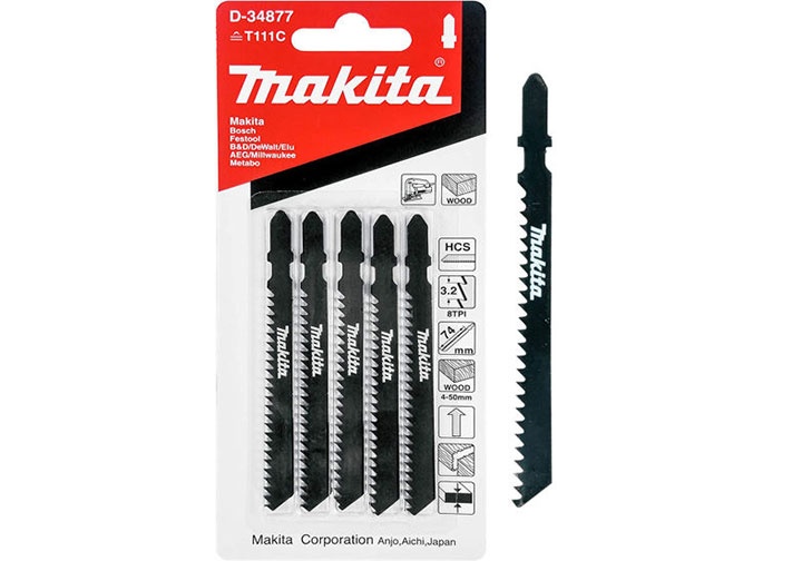 Bộ lưỡi cưa lọng 5 chi tiết (cưa gỗ T111C) Makita D-34877