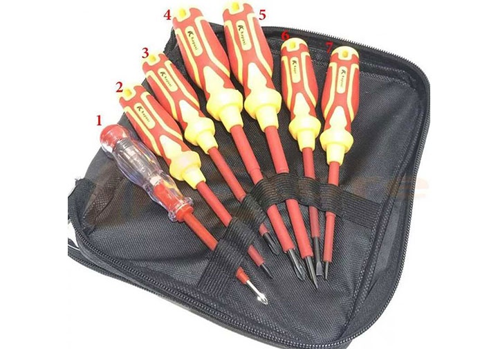 Bộ tuốc nơ vít cách điện Kapusi K-9201