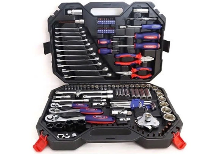 Bộ tuýp và đồ nghề 123 chi tiết Workpro WP202533