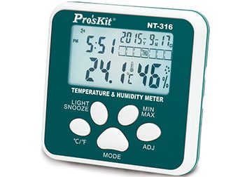 Đồng hồ đo nhiệt độ, độ ẩm 5 trong 1 Proskit NT-316