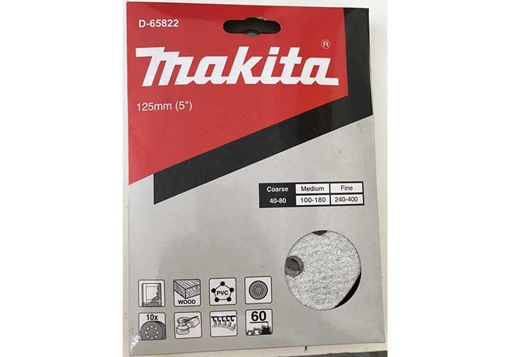 125mm Đĩa nhám tròn cho sơn A60 Makita D-65822